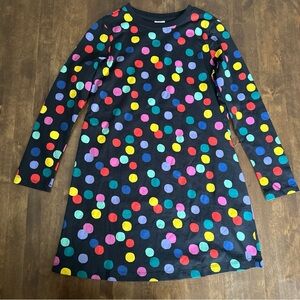 Hanna Andersson Girls 10 Dress New Years Party Polka Dot NYE Long Sleeve School‎